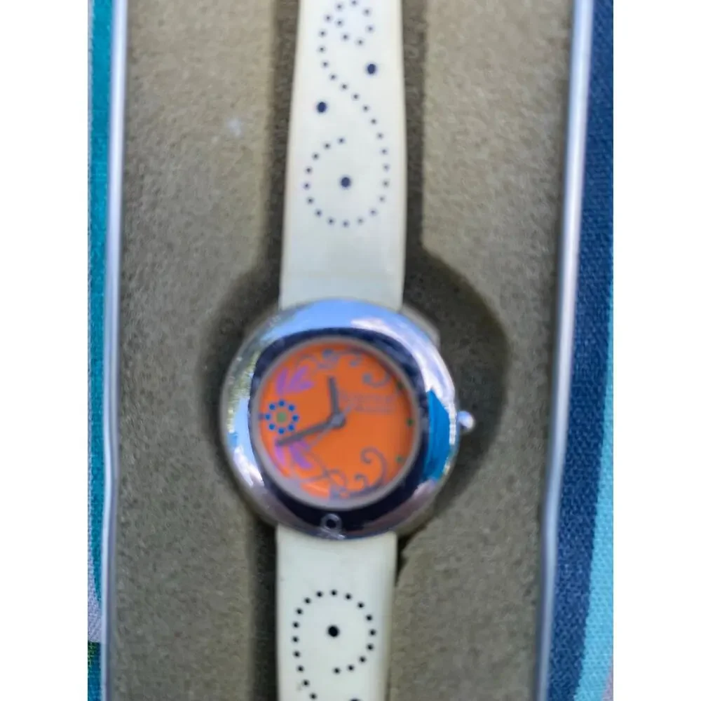 New in box United Colors of Benetton by Bullova World Time Wrist Watch VTG
